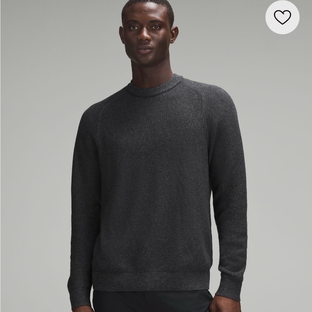 Lululemon textured knit crew neck sweater -L